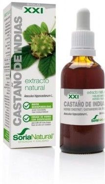 Soria - Aesculus Hippocastanum XXI - Druppels - 50ml - Vloeibaar Extract Paardenkastanje