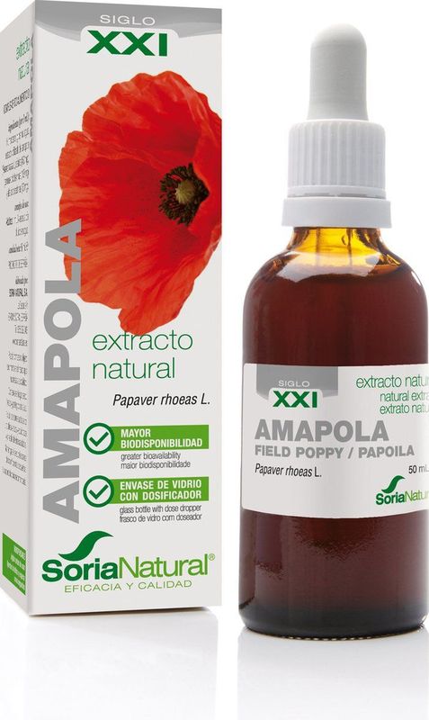 Soria - Papaver Rhoeas Extract - Kruidenpreparaat - 3ml - Gevriesdroogd