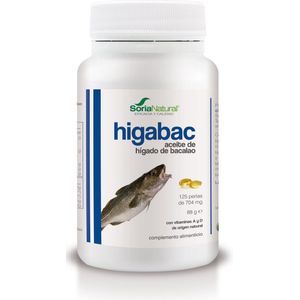 Soria Higabac levertraanolie 125 softgels