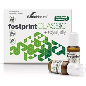 Soria Natural - Fost Print Classic - Energiedrank - 20 Flesjes - Natuurlijke Ingrediënten