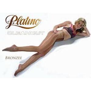 Platino cleancut glans panty maat 36/38 bronzee