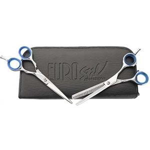 Eurostil Estuche Academia 2 Tijeras Brillo Micro Dent