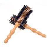 PHILIP B Round Hairbrush Polish Mahogany Handle 55 mm