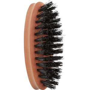 Haarborstel - Ovale 5-Rijige Baardborstel - Hout - Voor Mannen