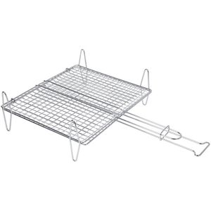 SAUVIC FISH GRILL RACK 30 X 35 CM, Staal, 35x59x17,5 cm