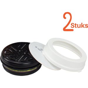 Climax ABEK1-P2 Filters voor Halfgelaatsmasker - 2 stuks – Filterset ABEK - Climax 755 / 756