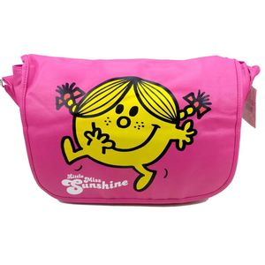 Little Miss Sunshine Mr.Men Omhang Schoudertas met flap Roze School Tas Roze