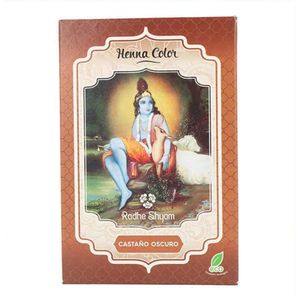 Henna Radhe Shyam Shyam Henna Semi-permanente haarverf, lichtbruin (100 g), Lichtbruin, 100 g (Lot de 1)