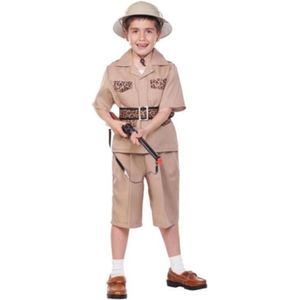 Witbaard Verkleedpak Safari Jongens Polyester Beige Mt 7/9 Jaar