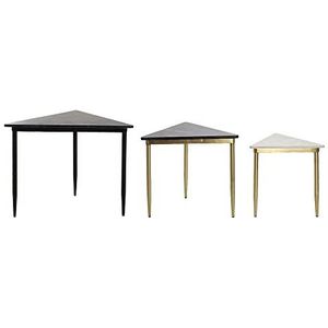 DKD Home Decor Set van 3 tafels, standaard