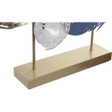 Decoratieve figuren DKD Home Decor Metaal Abstract (2 pcs) (65.4 x 9 x 51 cm)