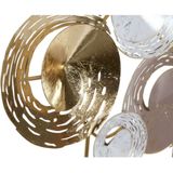 Decoratieve figuren DKD Home Decor Metaal Abstract (2 pcs) (65.4 x 9 x 51 cm)