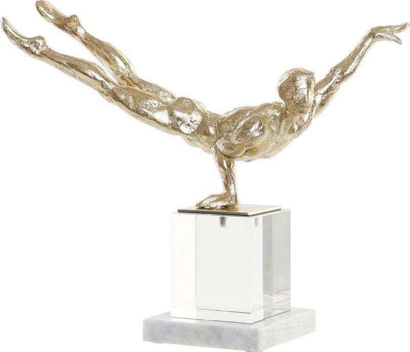 Decoratieve figuren DKD Home Decor Hars Kristal Marmer (30 x 10 x 27 cm)