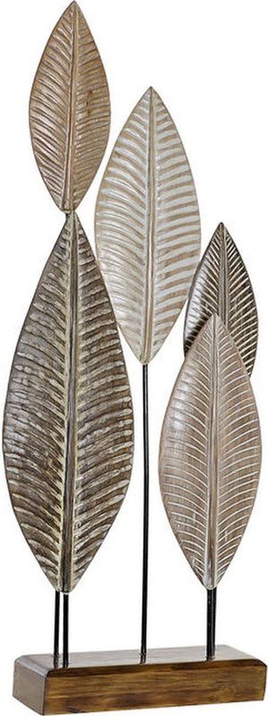 Decoratieve figuren DKD Home Decor Bamboe Ijzer Lakens (33 x 10 x 81 cm)