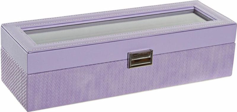 Doos-Juwelenkistje DKD Home Decor Polyurethaan Lila (33 x 11 x 9 cm)
