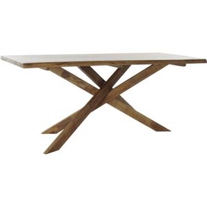 Eettafel DKD Home Decor Natuurlijk Walnoot (180 x 86 x 76 cm)