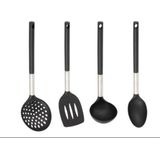 Keukengerei set van 4x stuks in marmer look keukenhulp houder