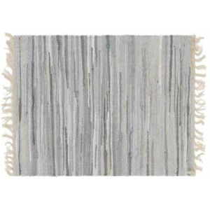 Tapijt DKD Home Decor Grijs Indiaas Franjes (200 x 290 x 1 cm)