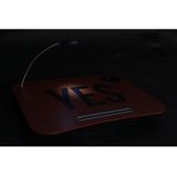 Schootkussen/laptray - Terracotta - PVC - Met LED Verlichting