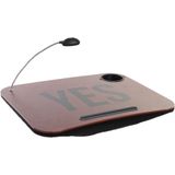 Schootkussen/laptray - Terracotta - PVC - Met LED Verlichting