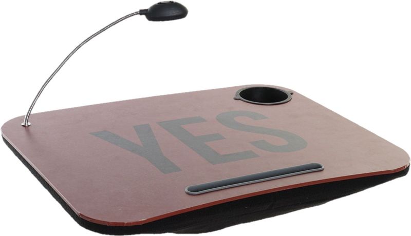 Schootkussen/laptray - Terracotta - PVC - Met LED Verlichting