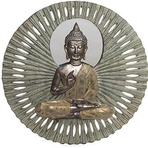 DKD Home Decor Spiegel beige Boeddha hars licht (59 x 5 x 59 cm) (Referentie: S3019108)