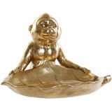 Decoratieve figuren DKD Home Decor 23 x 20,4 x 14,8 cm Gouden Koloniaal Blad van een plant