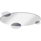 DKD Home Decor - Kristal Cirkels - Wandspiegel - Hoogwaardig Kristal