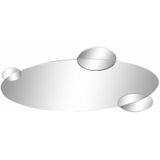 DKD Home Decor - Kristal Cirkels - Wandspiegel - Hoogwaardig Kristal