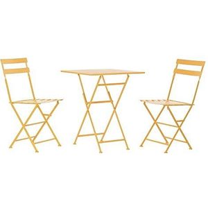 DKD Home Decor Tafelset met 2 stoelen, standaard