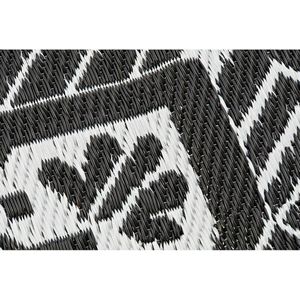 DKD Home Decor - Etnisch Tapijt - Wit Zwart - Polyester - 2 Stuks