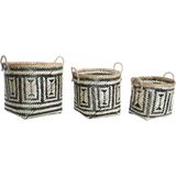 Basket spelset DKD Home Decor Koloniaal Bamboe (40 x 38 x 38 cm)