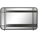 Wandspiegel DKD Home Decor Zwart Metaal (80 x 12 x 50 cm)