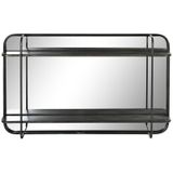 Wandspiegel DKD Home Decor Zwart Metaal (80 x 12 x 50 cm)