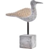 Decoratieve figuren DKD Home Decor Grijs Natuurlijk Vogel Mediterrane 23 x 9 x 26,7 cm
