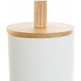 Toilettenbürste dkd home decor 10 x 10 x 38 cm natur white gres