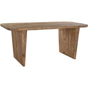 DKD Home Decor - Eettafel - Natuurlijk - Gerecycleerd Hout - Pijnboom