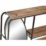 DKD Home Decor - Planken - Zwart - Metaal - Hout Donkerbruin