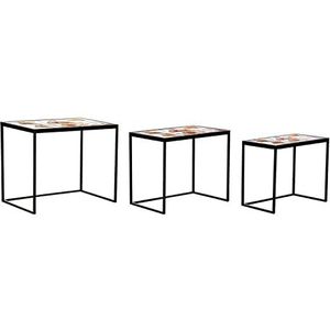 DKD Home Decor Set van 3 tafels, standaard