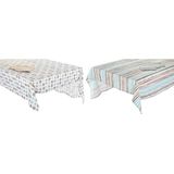 DKD Home Decor - Placemat en Servetten - Grijs Hemelsblauw - 2 Stuks