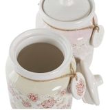 Tin DKD Home Decor 12 x 12 x 16 cm 1 L Dolomite Traditioneel (2 Stuks)