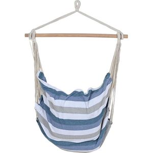 Hangmat DKD Home Decor Strepen Blauw Wit (100 x 60 x 135 cm)