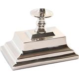 DKD Home Decor - Bordsklocka - Zilverkleurig - Aluminium - 23 x 8 x 30 cm