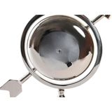 DKD Home Decor - Bordsklocka - Zilverkleurig - Aluminium - 23 x 8 x 30 cm