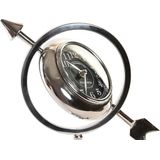 DKD Home Decor - Bordsklocka - Zilverkleurig - Aluminium - 23 x 8 x 30 cm