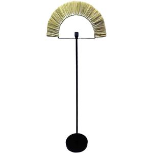 DKD Home Decor - Vloerlamp - Zwart - Natuurlijk Jute - Ijzer
