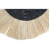 Wandleuchte DKD Home Decor natürlich Schwarz Kolonial Eisen 220 V 25 W Jute (42 x 9 x 42 cm)