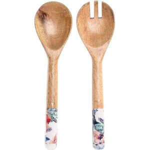 Set Keukengerei DKD Home Decor 6 x 2 x 32 cm 7 x 2 x 28 cm Mangohout