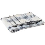 DKD Home Decor - Placemat en Servetten - Zwart Beige Blauw Wit - Katoen