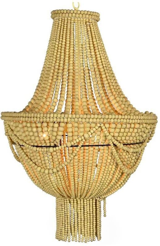 Deckenlampe DKD Home Decor Gelb Braun Metall Holz MDF 40 W 50 x 50 x 73 cm